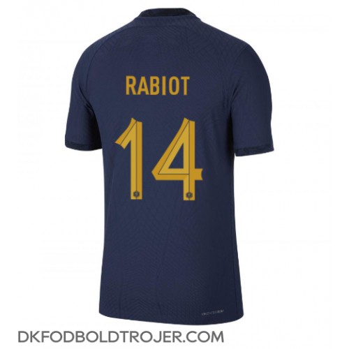 Billige Frankrig Adrien Rabiot #14 Hjemmebane Fodboldtrøjer VM 2022 Kortærmet